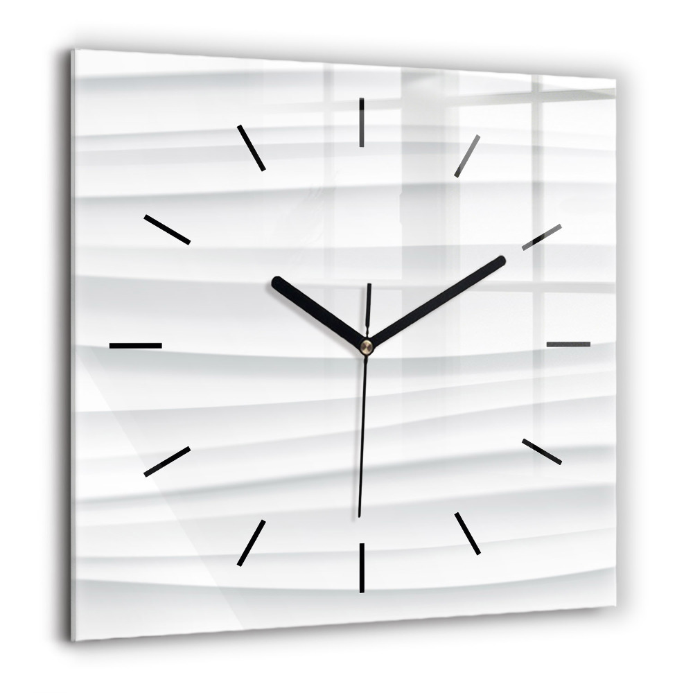 Ceas de sticlă pe perete pătrat Picture abstracta