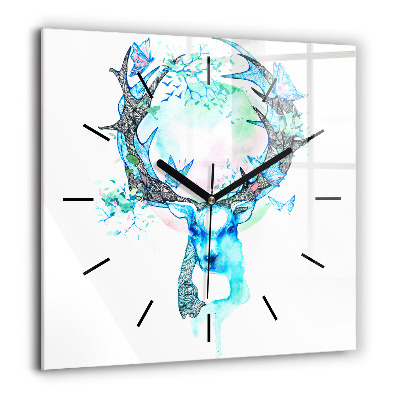 Ceas din sticlă pătrat Imaginează-ți abstractă