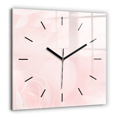 Ceas pătrat de perete din sticlă Portretul unei femei misterioase