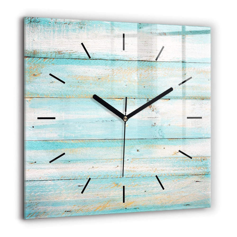 Ceas de sticlă pe perete pătrat Două Corpuri Un Soufflé