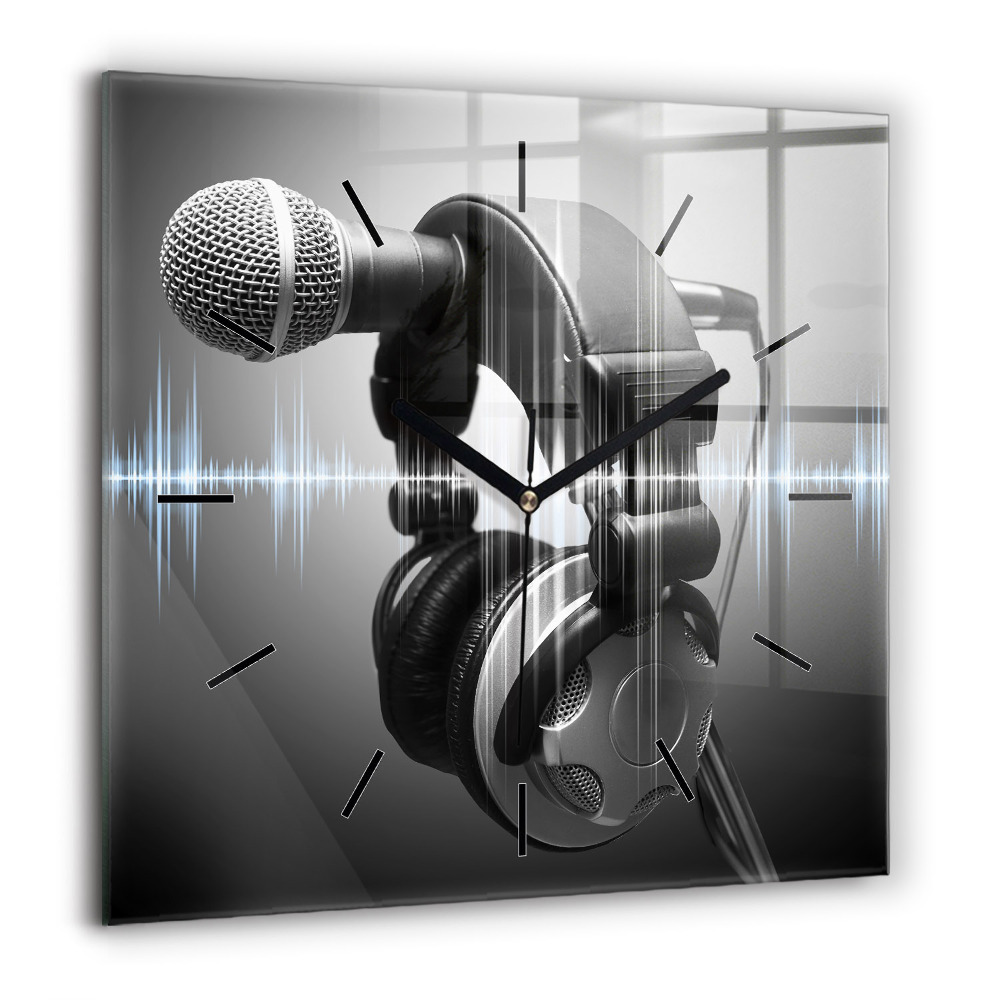 Ceas din sticlă pătrat Ciberspațiul