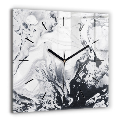 Ceas pătrat de perete din sticlă Inscripția casei