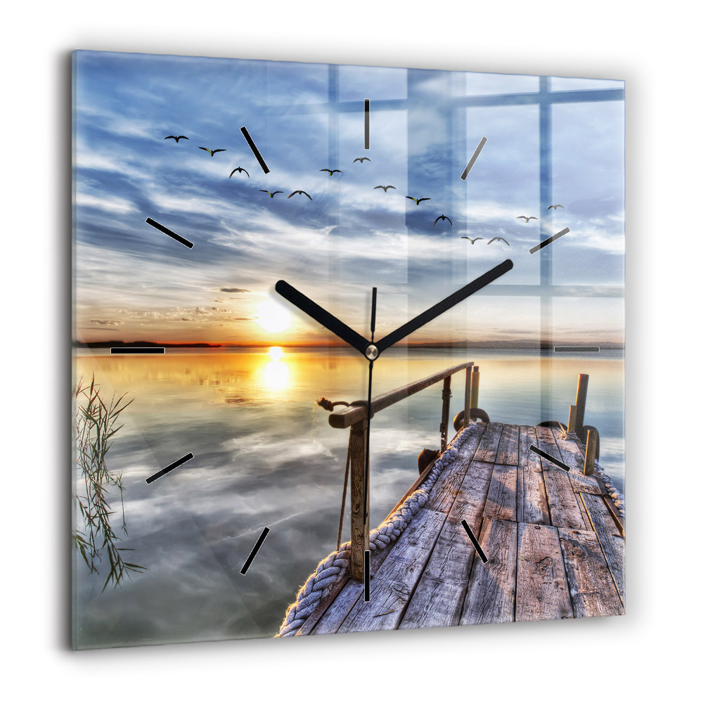 Ceas din sticlă pătrat Familiile