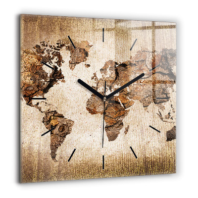 Ceas pătrat de perete din sticlă Podul Brooklyn NYC