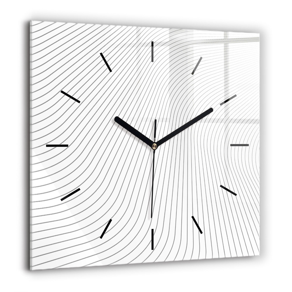 Ceas de sticlă pe perete pătrat Plaja frumoasa din Thailanda