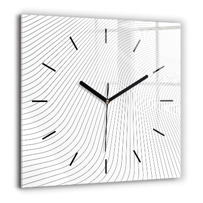 Ceas de sticlă pe perete pătrat Plaja frumoasa din Thailanda