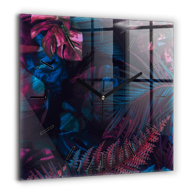 Ceas de sticlă pe perete pătrat Perete pictat