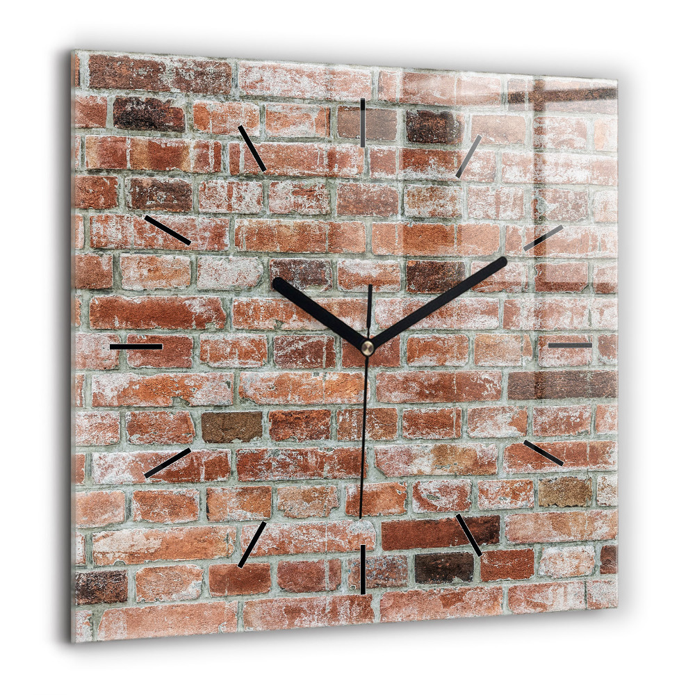 Ceas de sticlă pe perete pătrat Ardei roșii