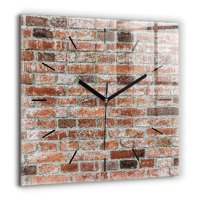 Ceas de sticlă pe perete pătrat Ardei roșii