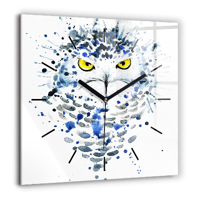 Ceas din sticlă pătrat Păsări zburătoare