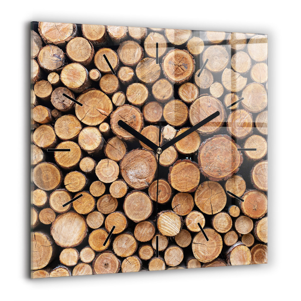 Ceas perete din sticlă pătrat Marele Zid Chinezesc