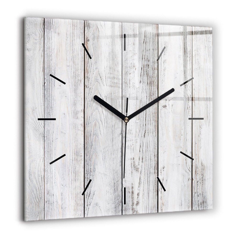 Ceas de sticlă pe perete pătrat Mașină cu o placă de surf