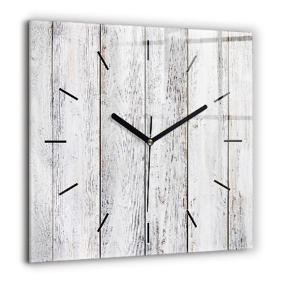 Ceas de sticlă pe perete pătrat Mașină cu o placă de surf