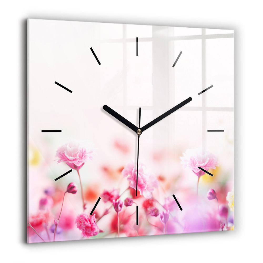 Ceas de sticlă pe perete pătrat Artă emoțională