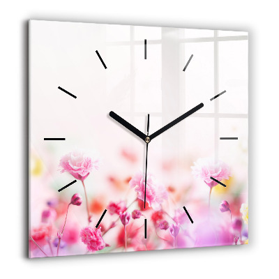 Ceas de sticlă pe perete pătrat Artă emoțională