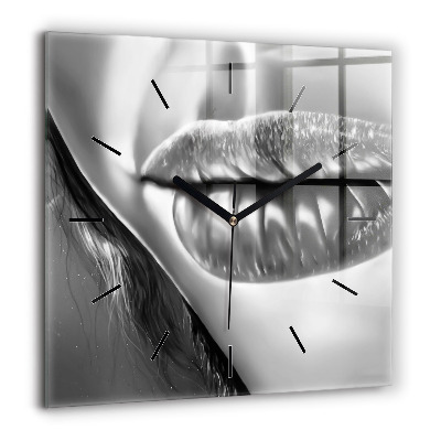 Ceas de sticlă pe perete pătrat Apus de soare din SUA