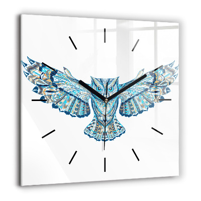 Ceas de sticlă pe perete pătrat Fete la modă