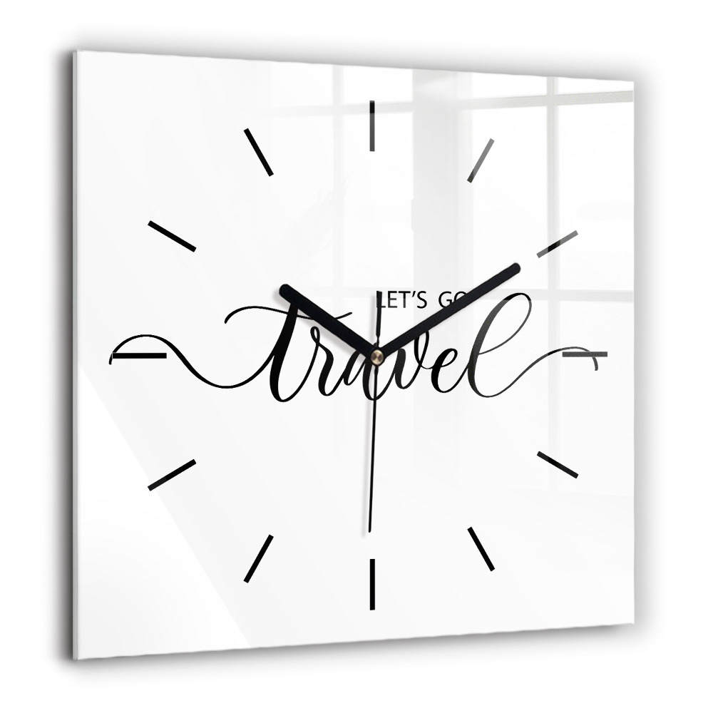 Ceas de sticlă pe perete pătrat Coliva