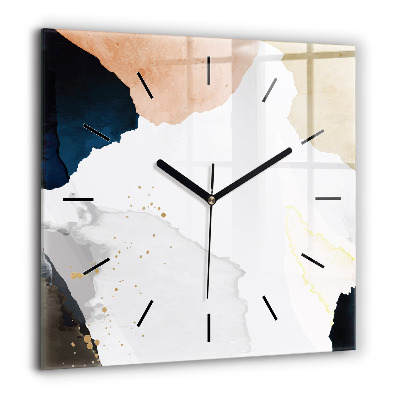 Ceas perete din sticlă pătrat Stil de viață sănătos și alergare