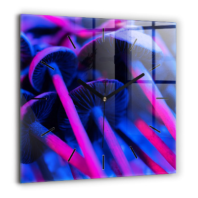 Ceas de sticlă pe perete pătrat Schiță a orașului vechi Poznań