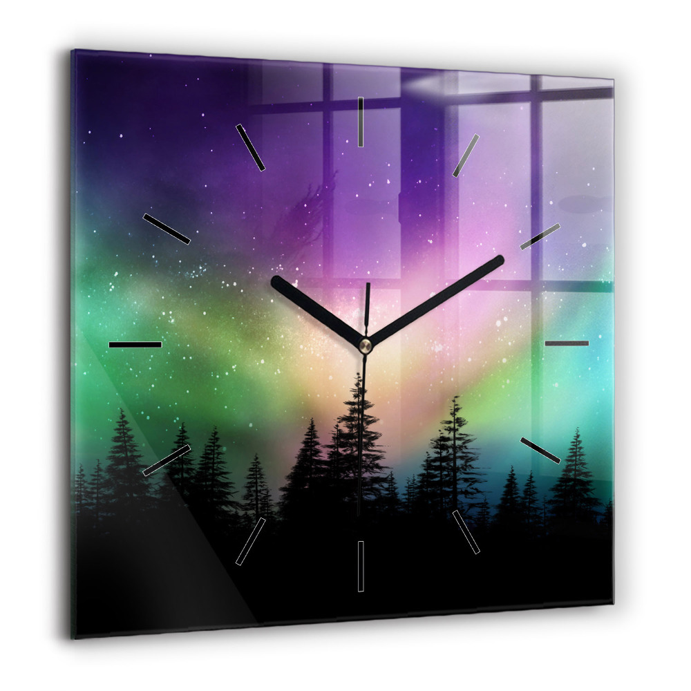 Ceas perete din sticlă pătrat Under din San Francisco