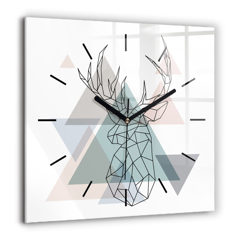 Ceas de sticlă pe perete pătrat Lumea cosmică și stelelor