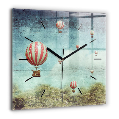 Ceas din sticlă pătrat Abstracția - Emoții