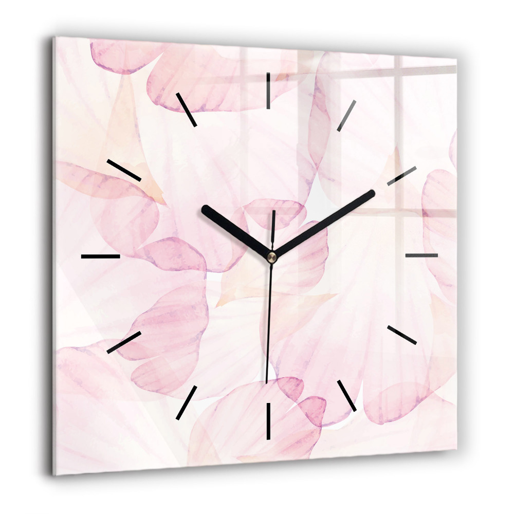 Ceas pătrat de perete din sticlă Cuburi colorate