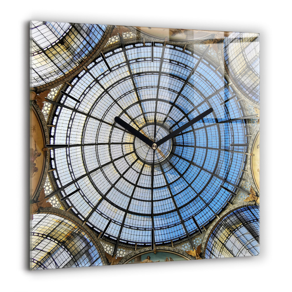 Ceas de sticlă pe perete pătrat Castelul Eilean Donan, Scoția