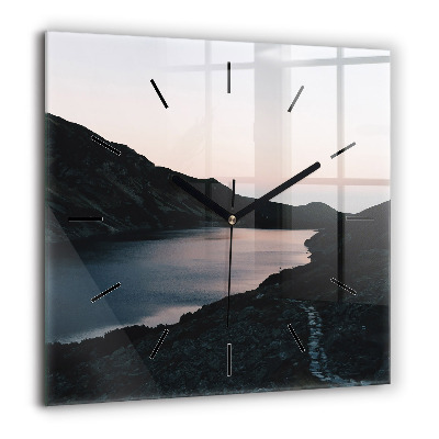 Ceas din sticlă pătrat Pădure din vedere de ochi de pasăre