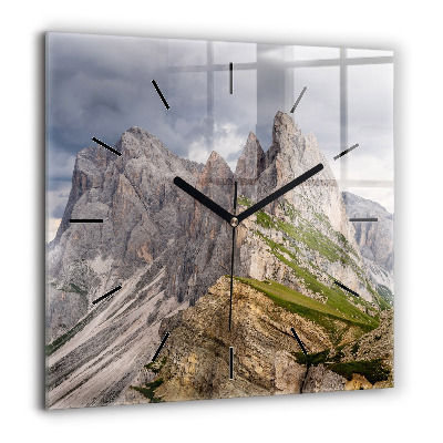 Ceas perete din sticlă pătrat Cracovia, Lacul Zakrzówek, toamna