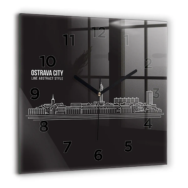 Ceas din sticlă pătrat Jazz la New York
