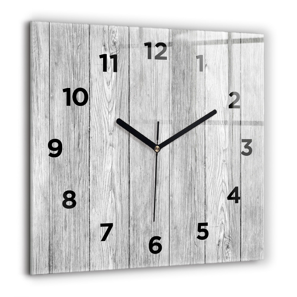 Ceas perete din sticlă pătrat Model geometric