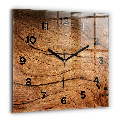 Ceas perete din sticlă pătrat harta lumia