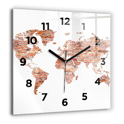 Ceas din sticlă pătrat Under și Lac