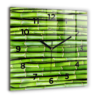 Ceas pătrat de perete din sticlă Apus de soare din Los Angeles