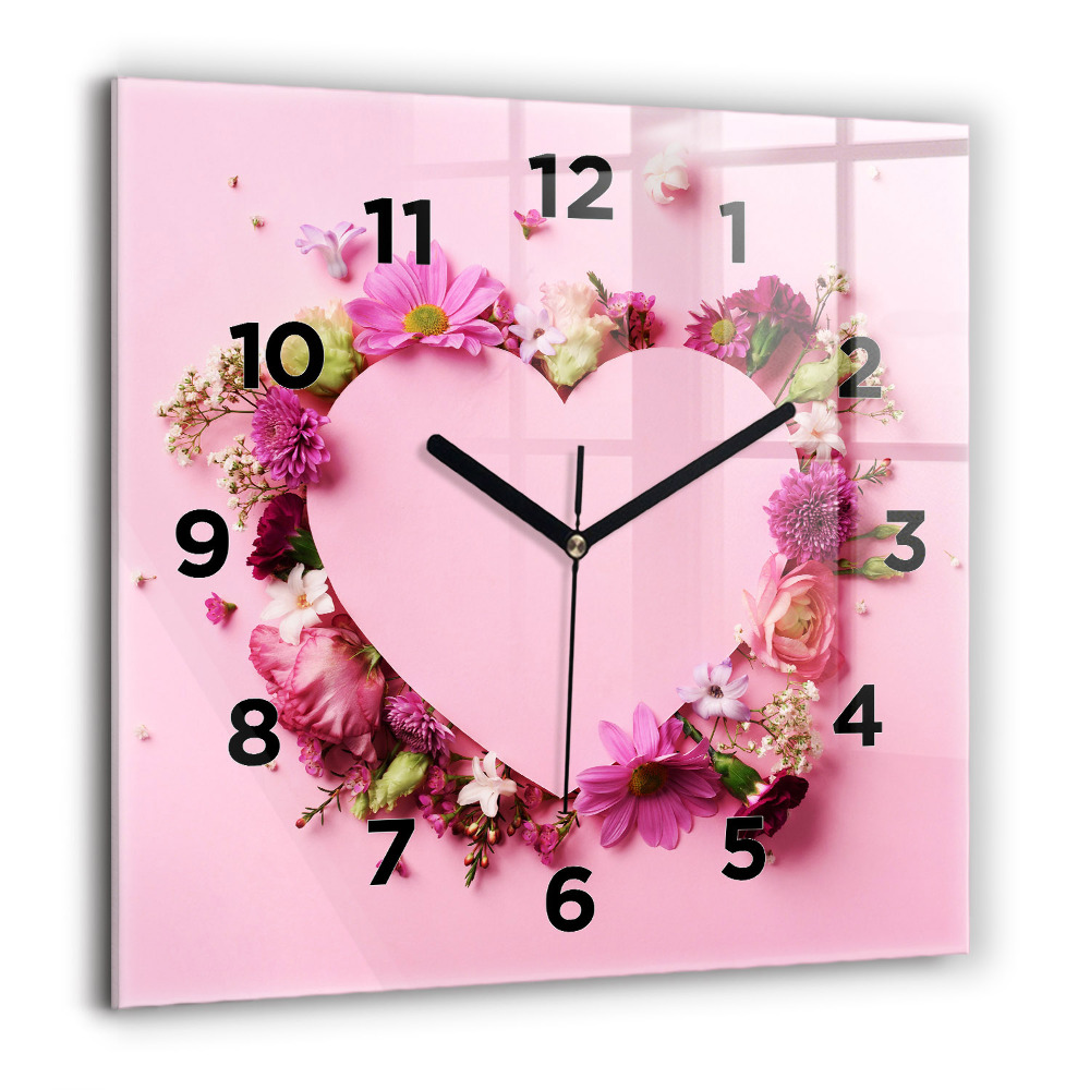 Ceas perete din sticlă pătrat Rădăcinile copacilor