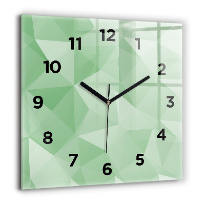 Ceas pătrat de perete din sticlă Oameni colorați