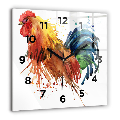 Ceas pătrat de perete din sticlă Captarea apei