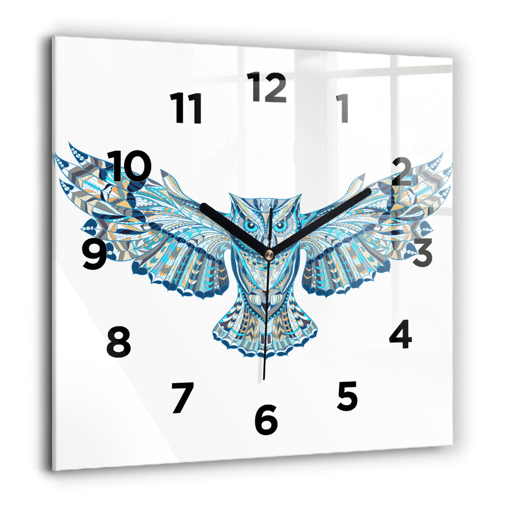 Ceas de sticlă pe perete pătrat Fete la modă