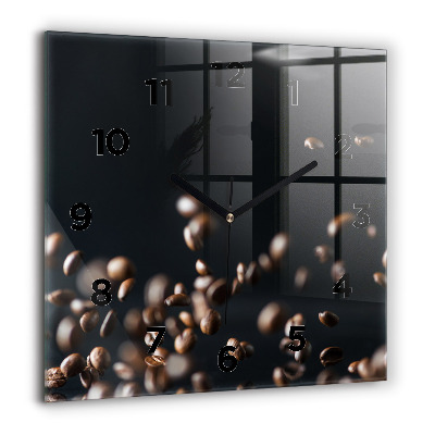 Ceas perete din sticlă pătrat Abstrație elegantă