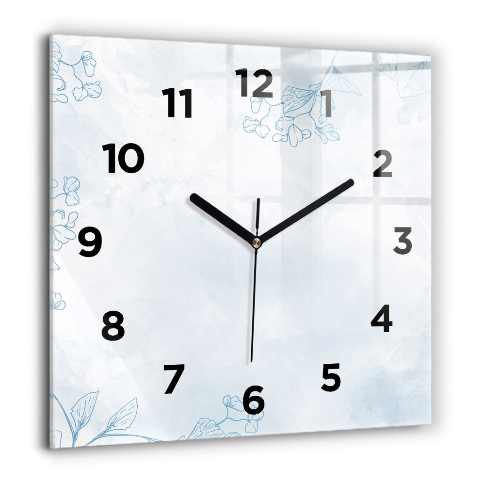 Ceas perete din sticlă pătrat Farul Pe Mare