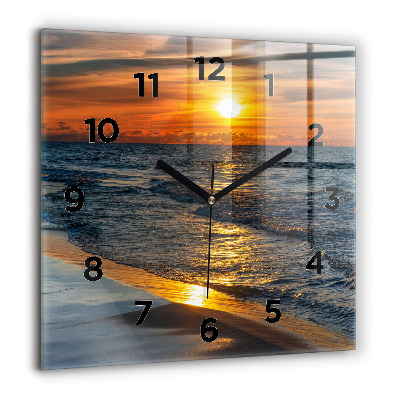 Ceas perete din sticlă pătrat Accesorii de vara