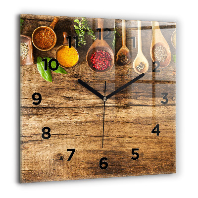 Ceas perete din sticlă pătrat Illustration de femei