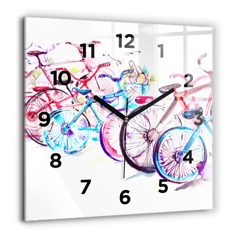 Ceas din sticlă pătrat Despre ceașcă de cafea fierbinte