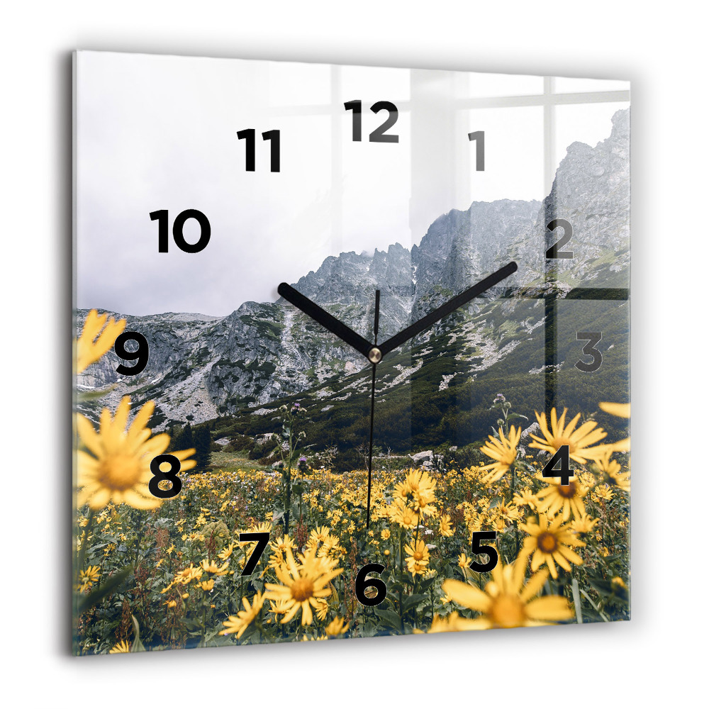 Ceas din sticlă pătrat Peisajul urban din Chicago