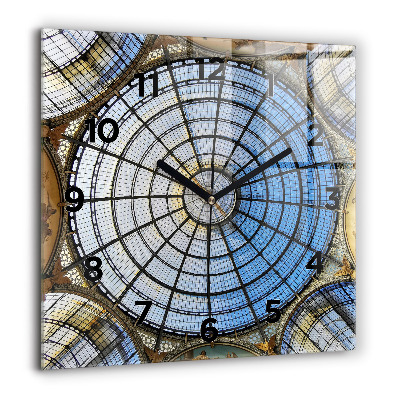 Ceas de sticlă pe perete pătrat Castelul Eilean Donan, Scoția