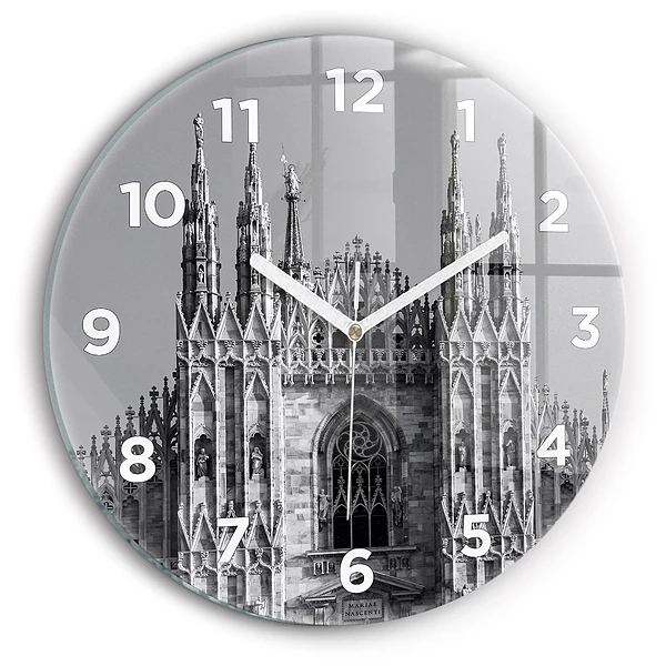 Ceas din sticlă rotund Catedrala Duomo di Milano