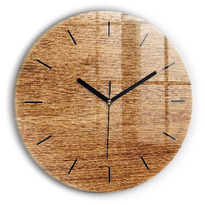 Lemn usor Ceas perete din sticlă rotund