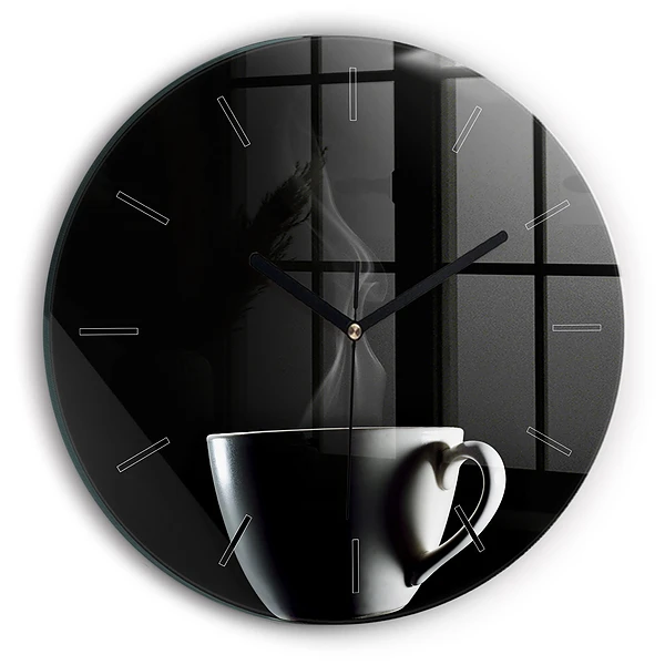 ceașcă de cafea Ceas din sticlă rotund